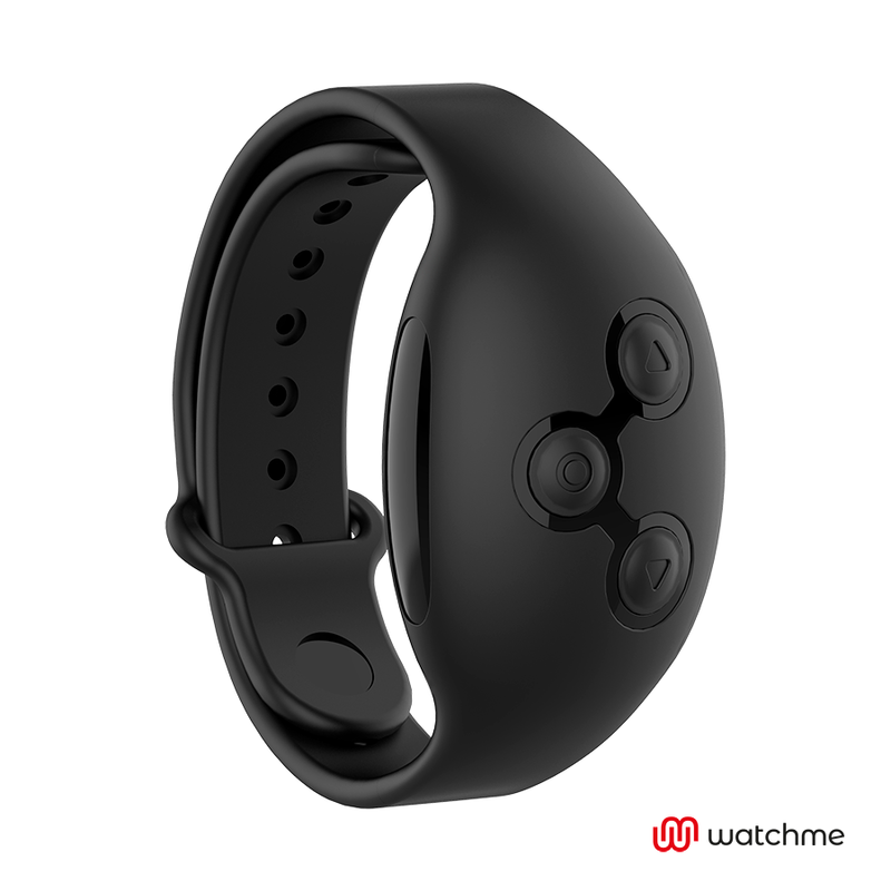 BLACK&SILVER Cameron, anillo vibrador negro con mando latera l