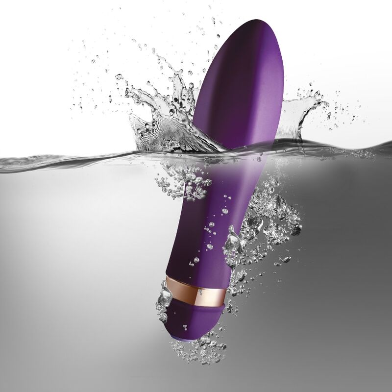 Vibrador Rocks-Off Twister morado con efecto de agua