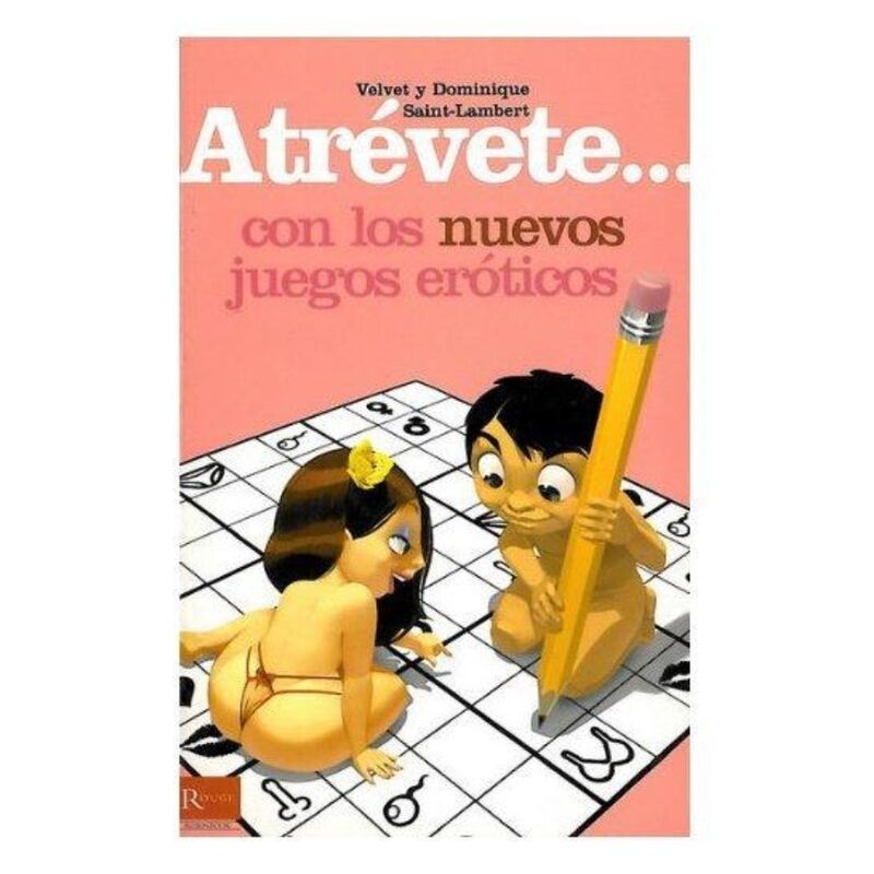 DIABLO PICANTE - portada del libro Atrévete... con los nuevos juegos eróticos, con ilustración de una pareja sobre un tablero.