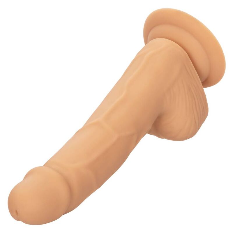 CalExotics Silicone Studs 6 in, dildo realista color piel con base ensanchada.