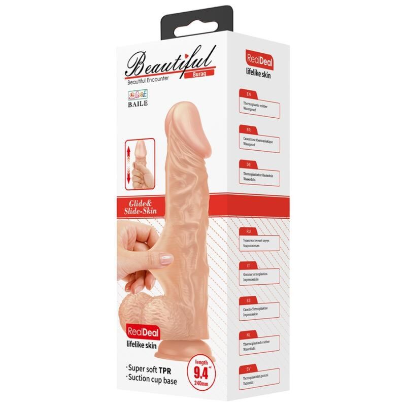 Caja del producto BAILE Beautiful Encounter Buraq en tono natural, vista frontal.