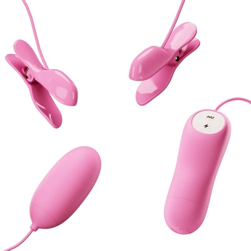 PRETTY LOVE pinzas vibratorias rosas con mando a distancia
