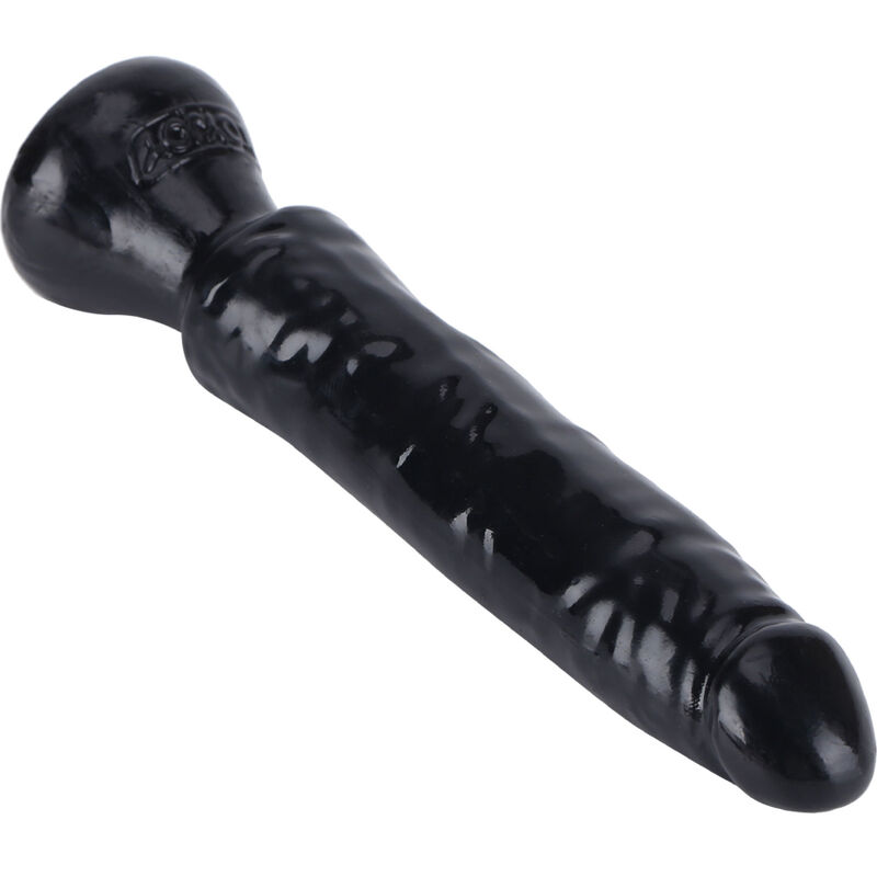 GET REAL Starter Dong negro en vista lateral, con base visible.