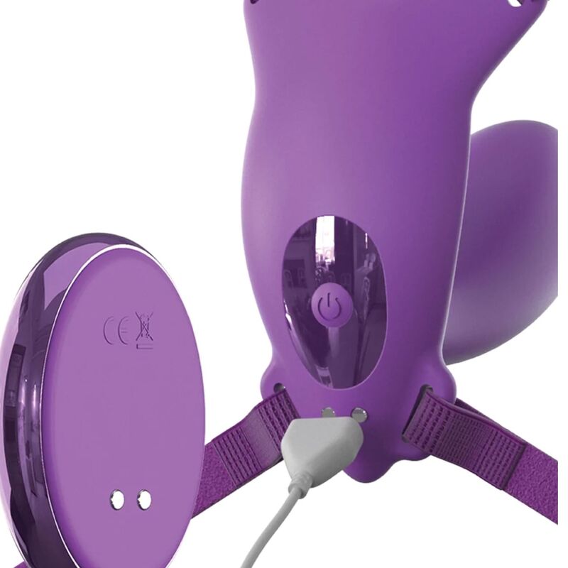 Fantasy For Her Ultimate G-Spot en violeta, con mando y cable de carga visibles