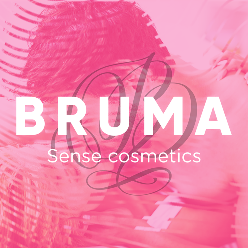 Gráfico rosa de BRUMA Sense Cosmetics.