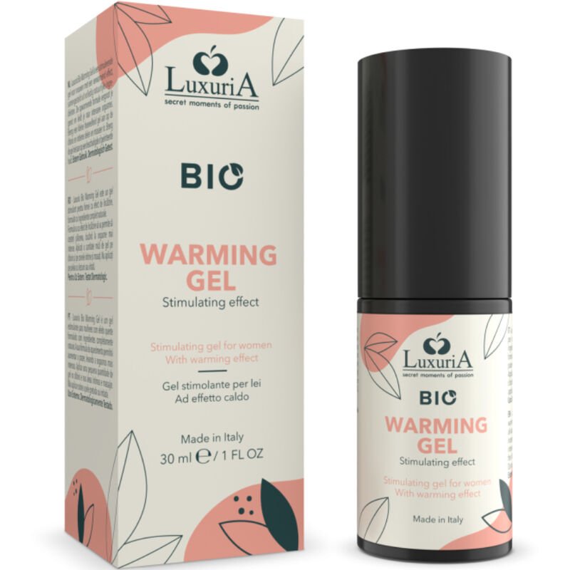 Intimateline Luxuria Bio gel íntimo efecto calor con caja y bote de 30 ml