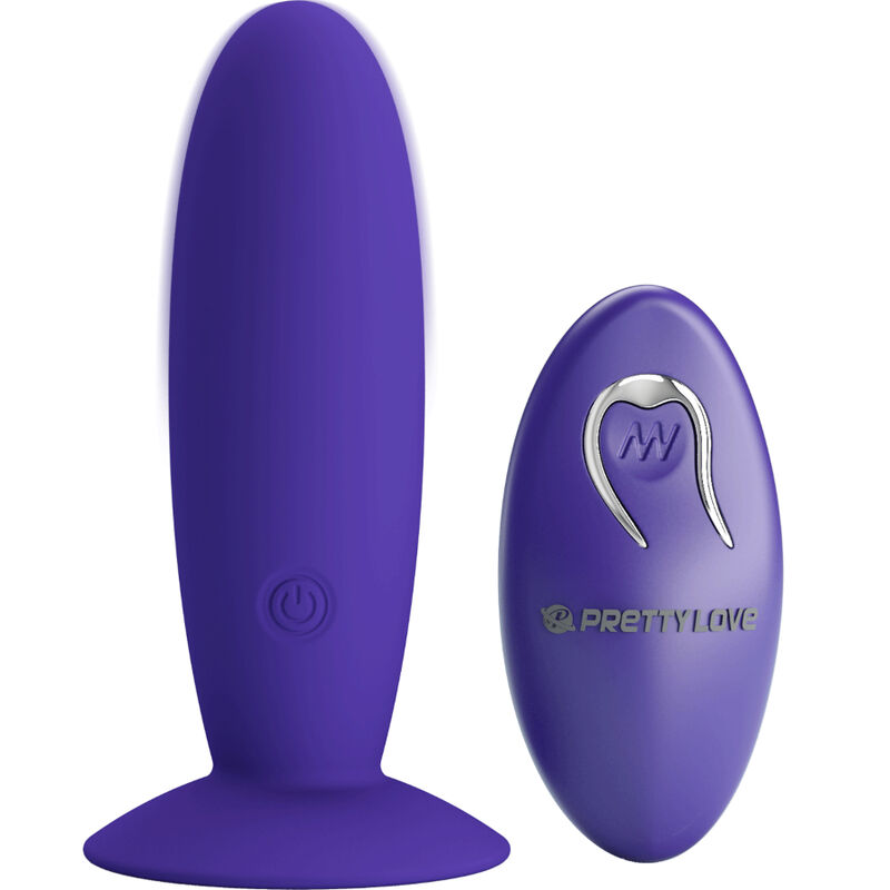 Plug anal violeta Pretty Love con mando a distancia
