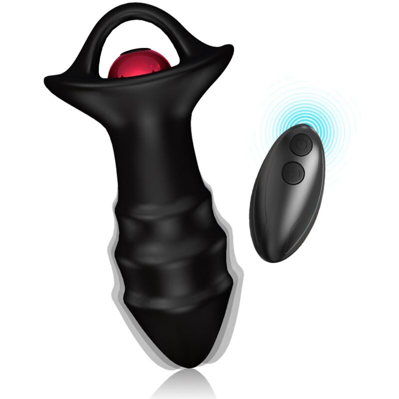 ARMONY Kylin vibrador de dedo y plug anal negro con mando remoto