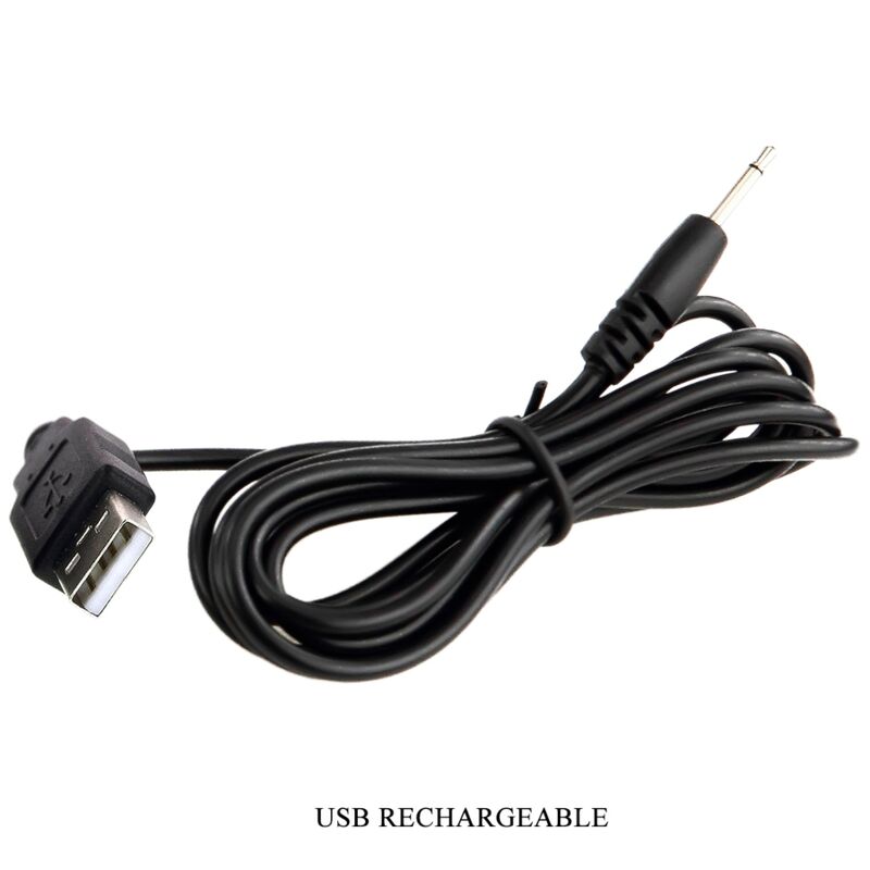 Cable de carga USB negro con conector de 3,5 mm para Pretty Love Meredith.