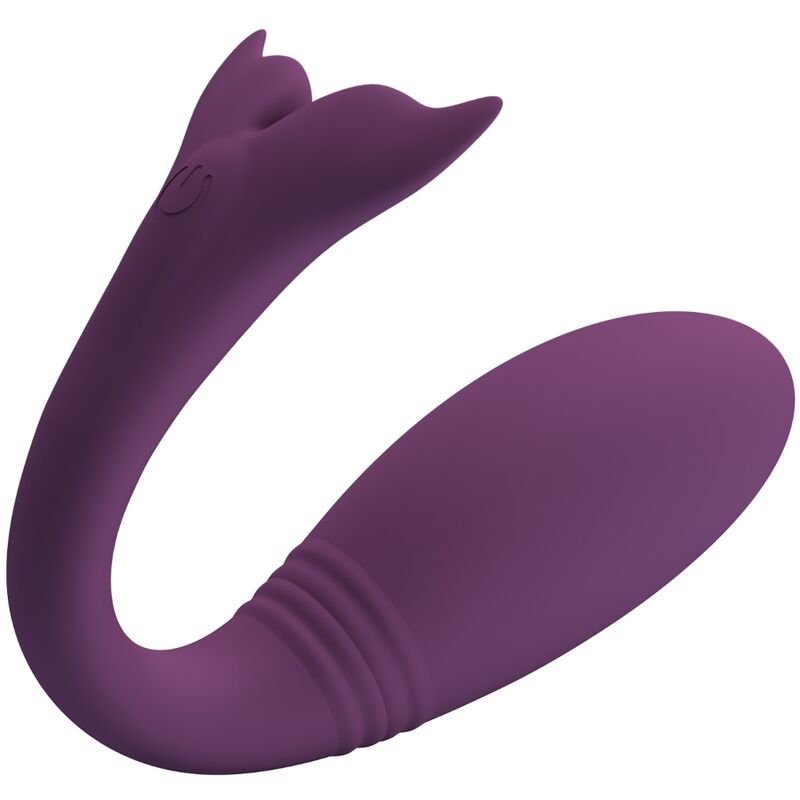 Vibrador Pretty Love Jayleen morado en vista frontal.