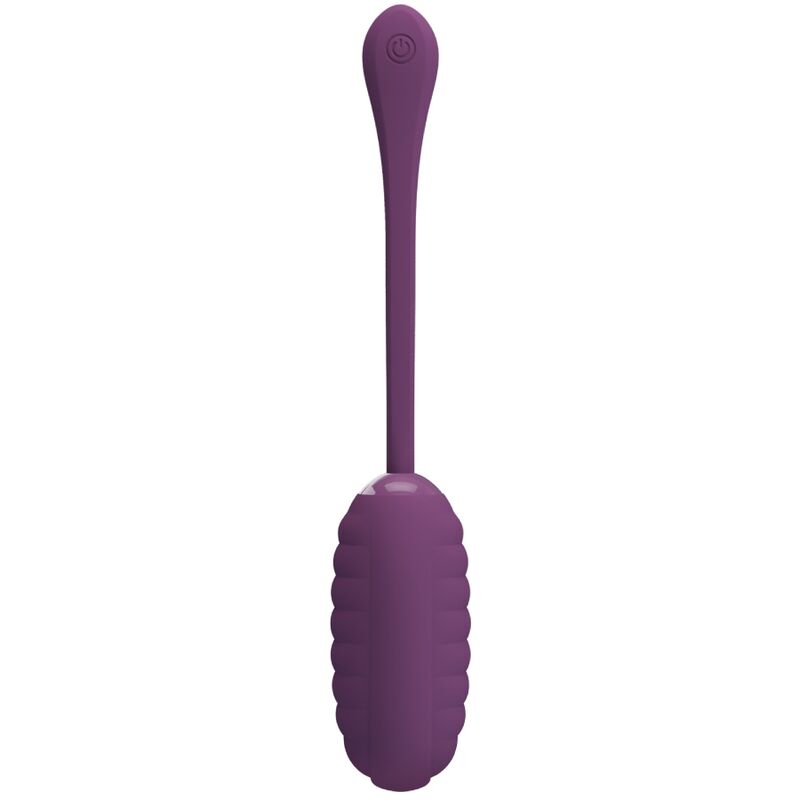 Pretty Love Casper huevo vibrador recargable morado en vista frontal.