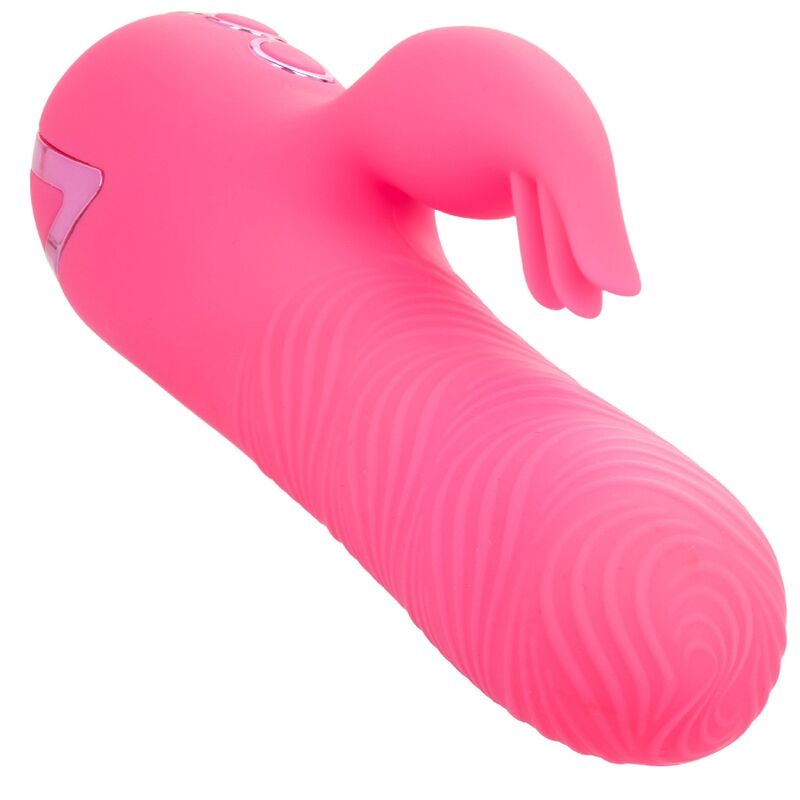 CalExotics Sacramento Sweetie en rosa, detalle con textura acanalada y forma rabbit.