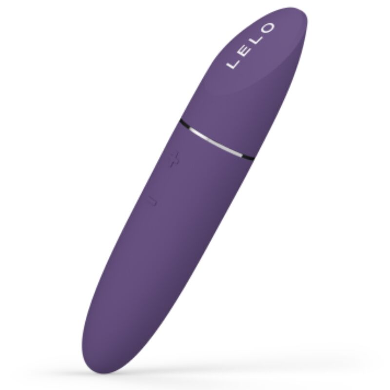Vibrador personal LELO MIA 3 morado, de estilo pintalabios.