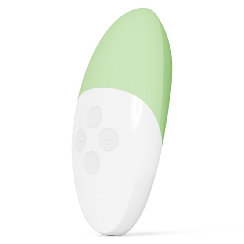 LELO SIRI 3 en crema pistacho, vista frontal con botones visibles.