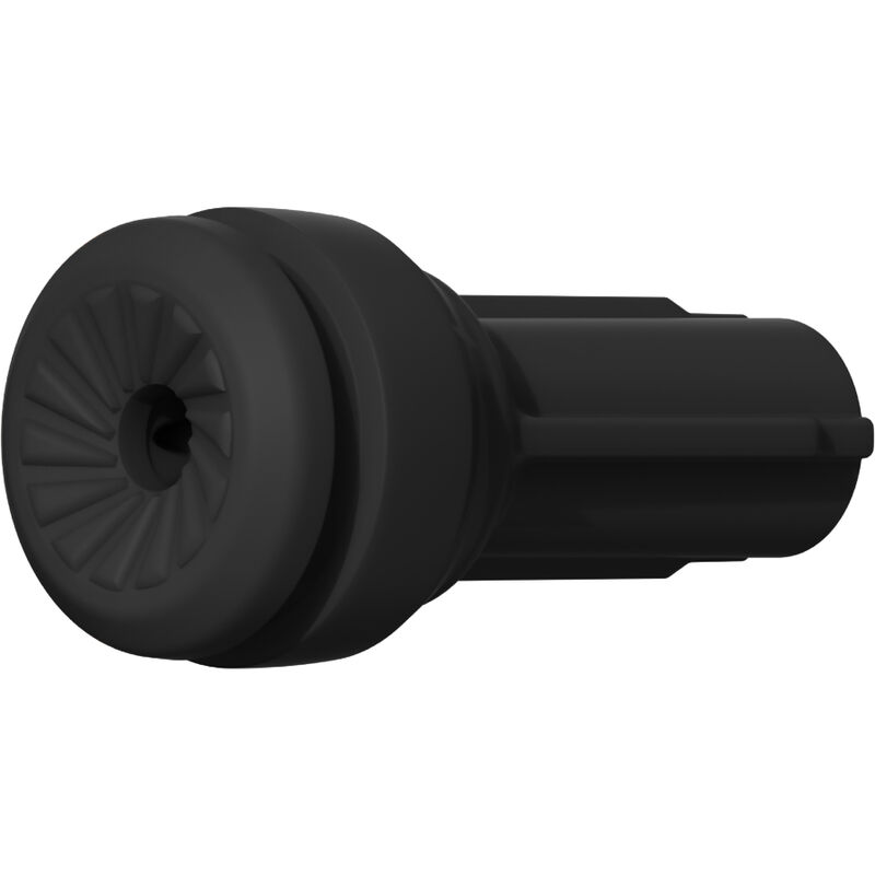 KIIROO Feel Pocket negro, vista frontal del masturbador de bolsillo.