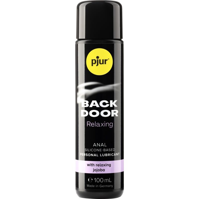 Lubricante PJUR Back Door Relaxing en botella negra de 100 ml
