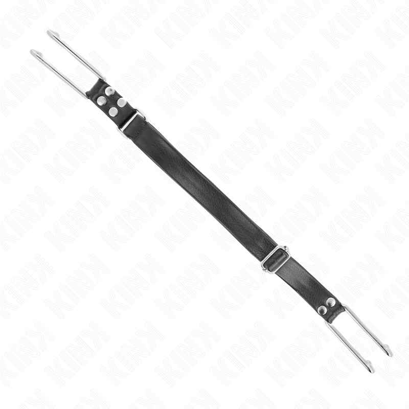 KINK bozal de gancho metálico negro con correa ajustable.