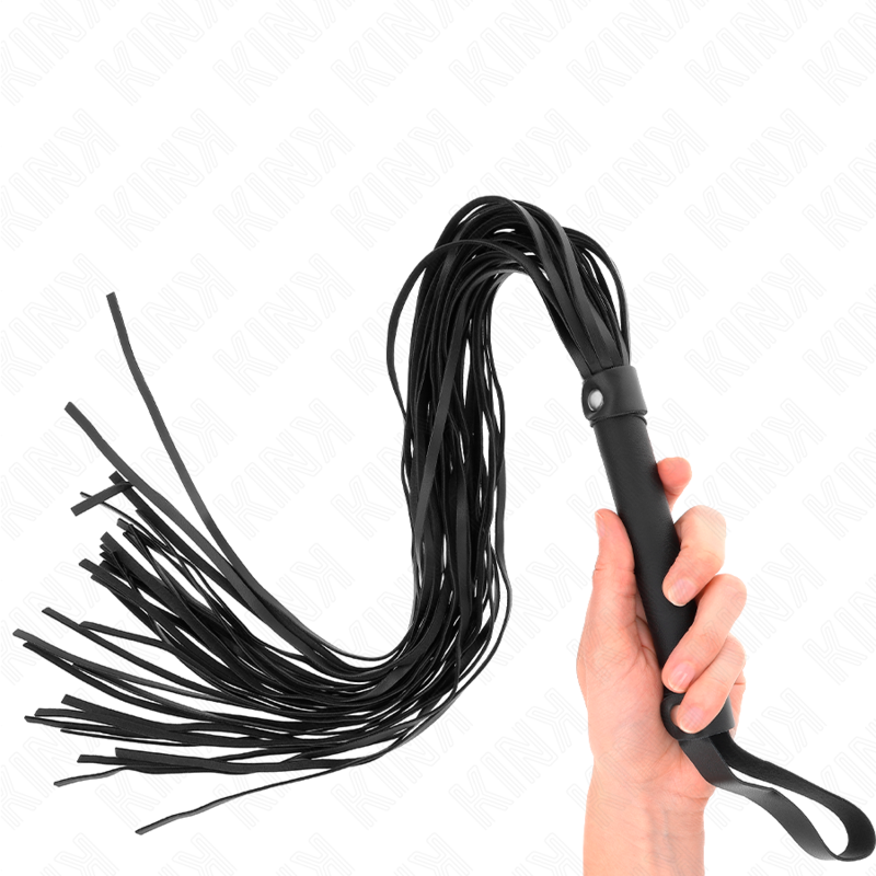 Fusta KINK negra con tiras largas y asa de mano.