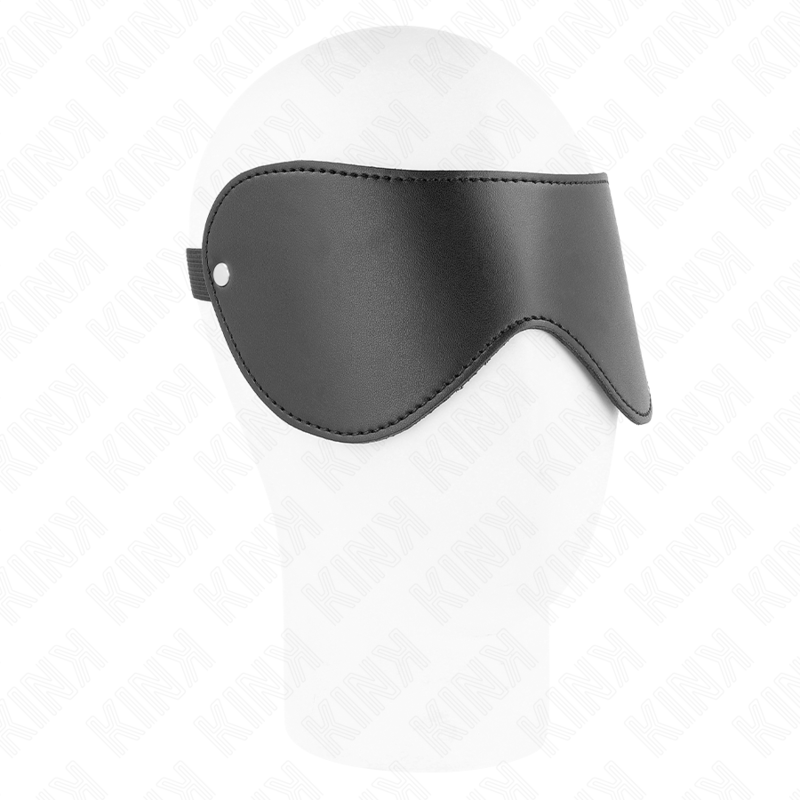 KINK Masque de polipiel negro con un remache, vista frontal.