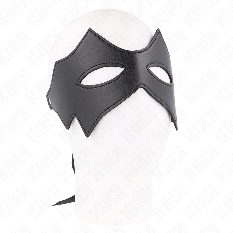 KINK Masked Allure máscara de gato negra sobre busto de maniquí