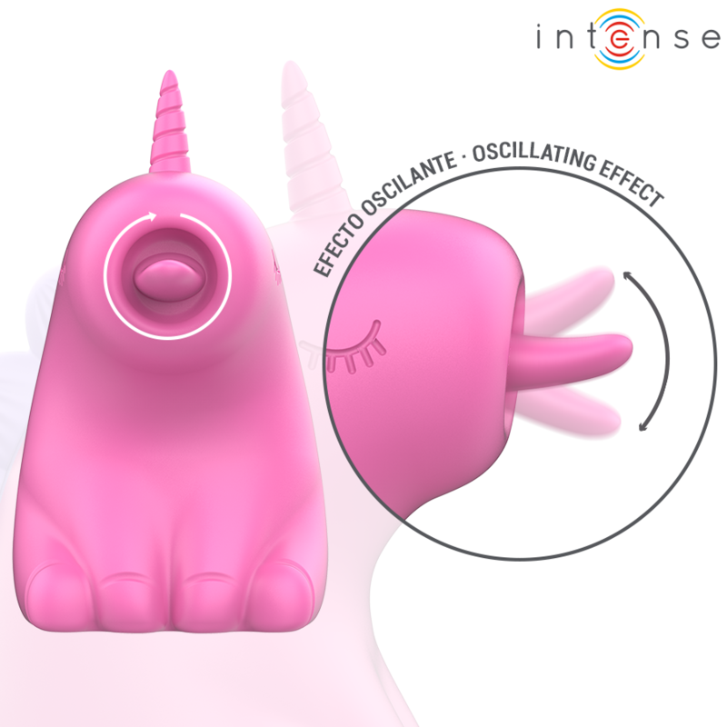 INTENSE Pinkie en detalle, con vista frontal y efecto oscilante lateral.