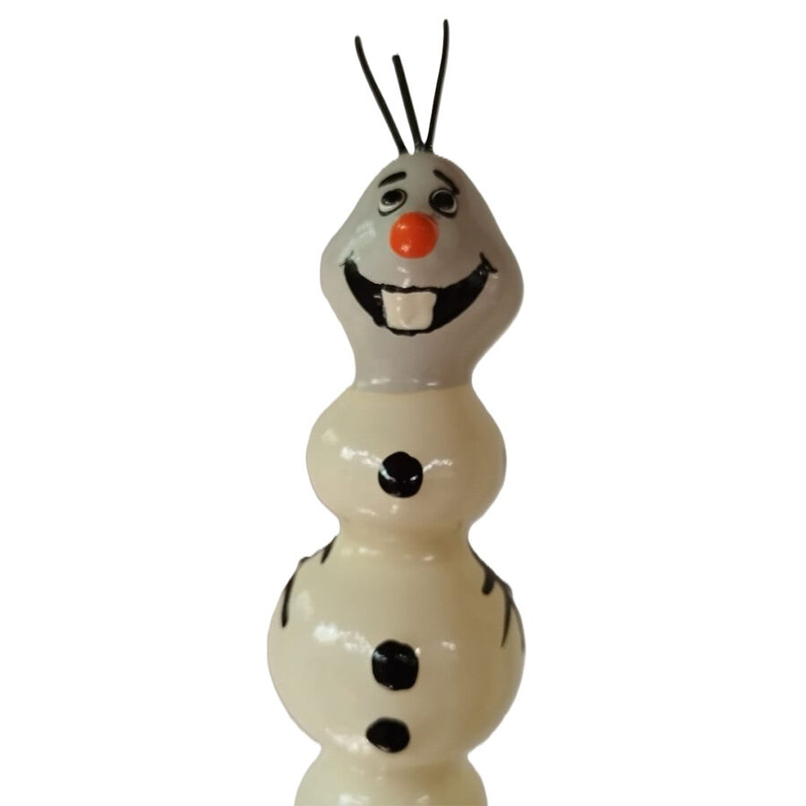 CONDOMERIE Preservativo decorativo pintado a mano — Muñeco de nieve (XL)