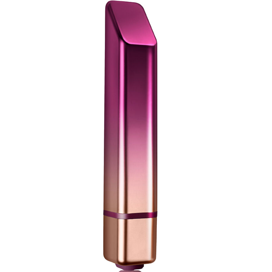 CLIMAXIMUM Trema, vibrador tipo pintalabios en rosa metálico y dorado.