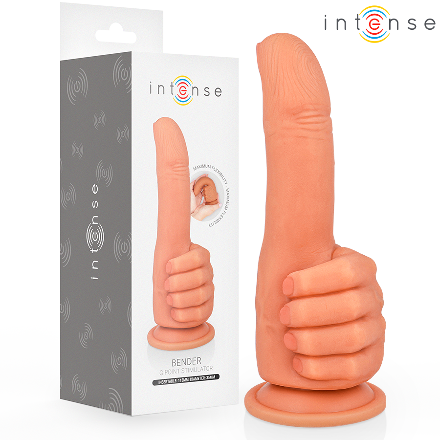 INTENSE Bender con forma de mano y su caja del producto