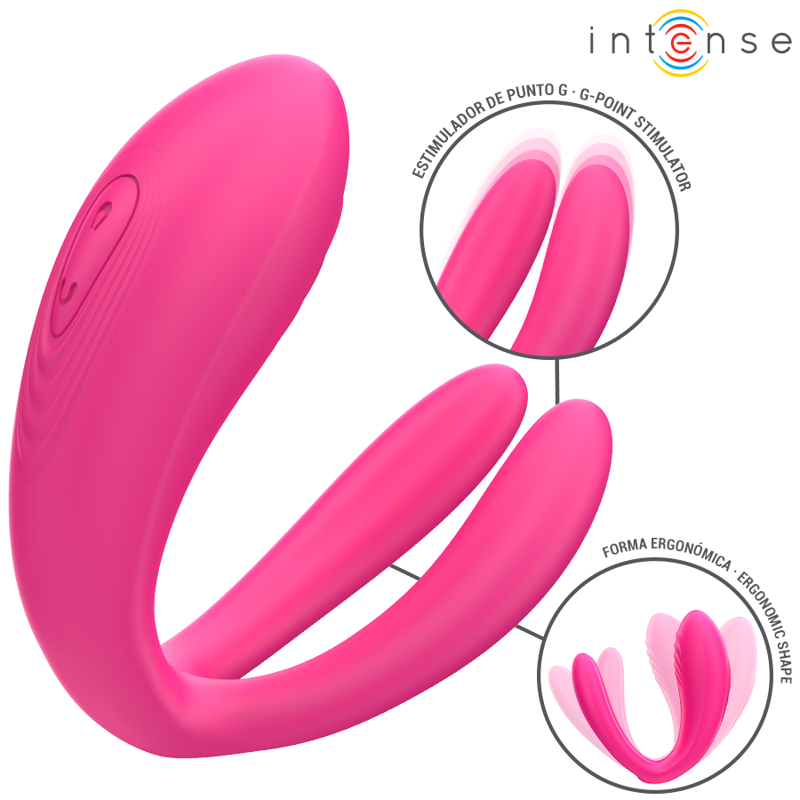 INTENSE Julia — Vibrador doble con estimulador tipo pinza y mando inalámbrico - Imagen 6