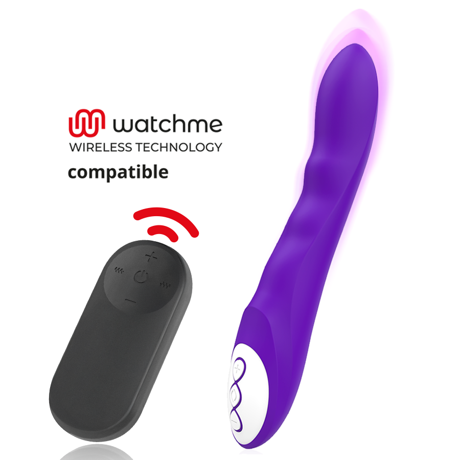 Vibrador GALATEA Dante morado con mando Watchme negro