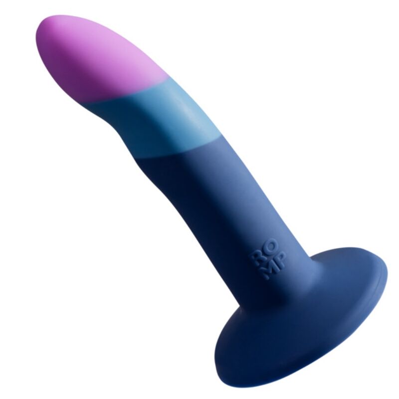ROMP Piccolo, dildo de silicona tricolor con ventosa.