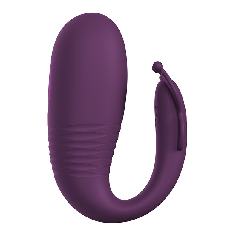 Pretty Love KLAY vibrador tipo huevo morado, vista frontal.