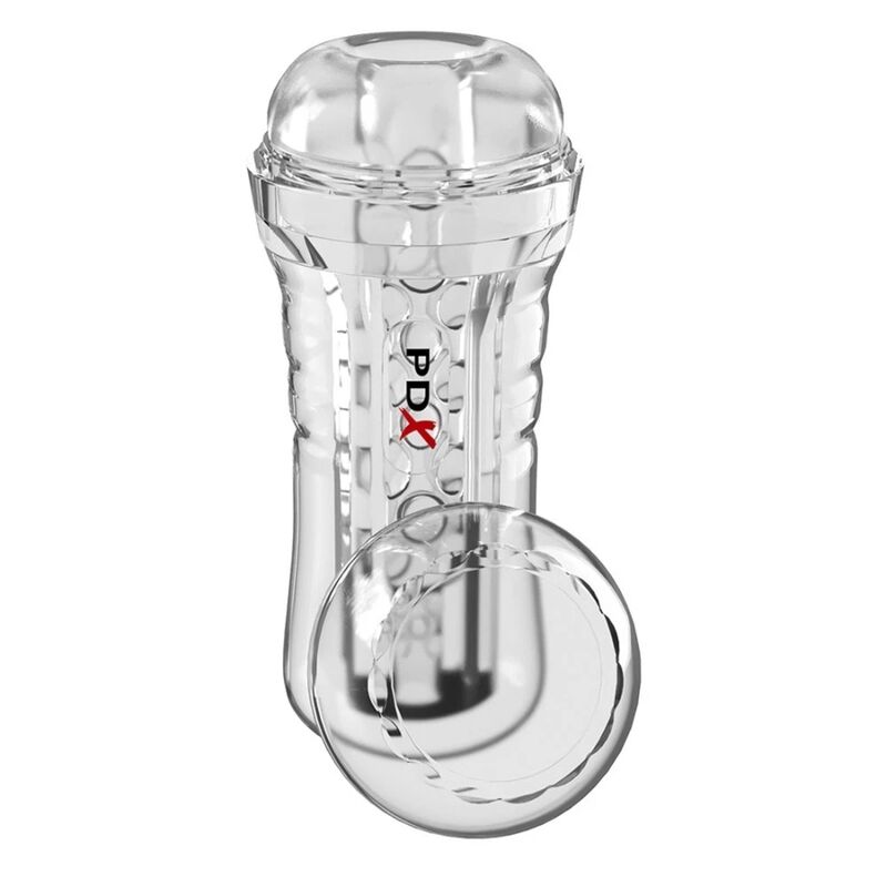 PDX ELITE ViewTube Plus transparente, vista frontal con agarre texturizado.