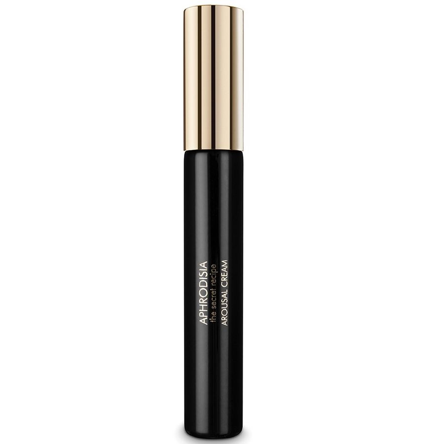 BIJOUX Love Cosmetiques bálsamo en tubo negro con tapón dorado, vista frontal.