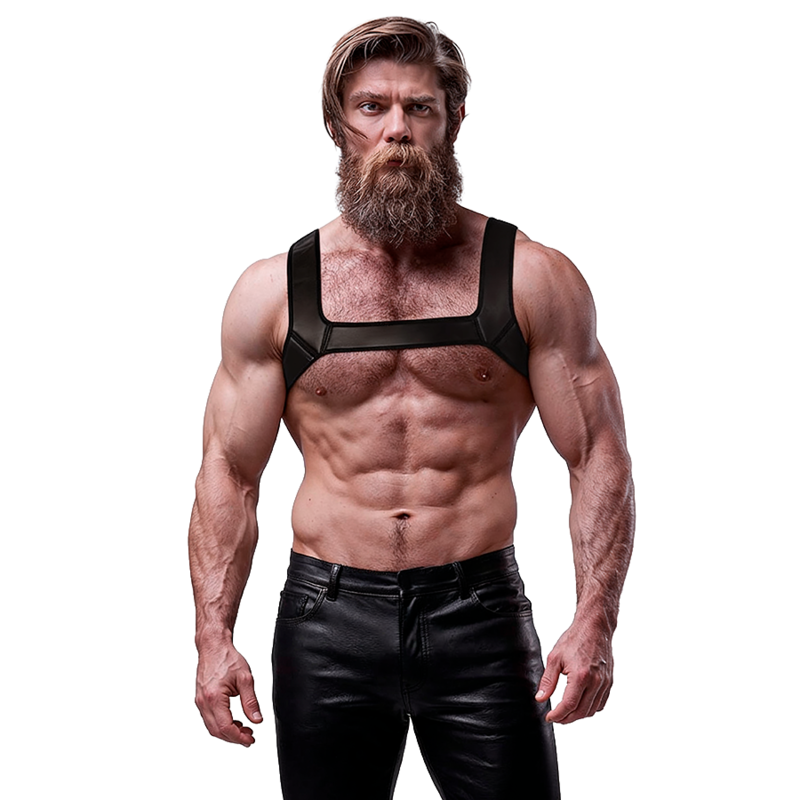 FETISH SUBMISSIVE ATTITUDE - ARNÉS NEOPRENO PECHO HOMBRE TALLA L