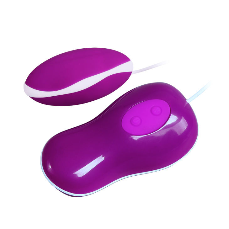 Pretty Love Avery con mando cableado, huevo vibrador morado en detalle