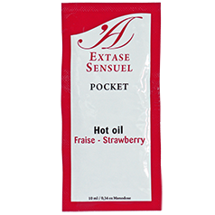 Sachet de Extase Sensuel Pocket Hot Oil Fresa-Strawberry.