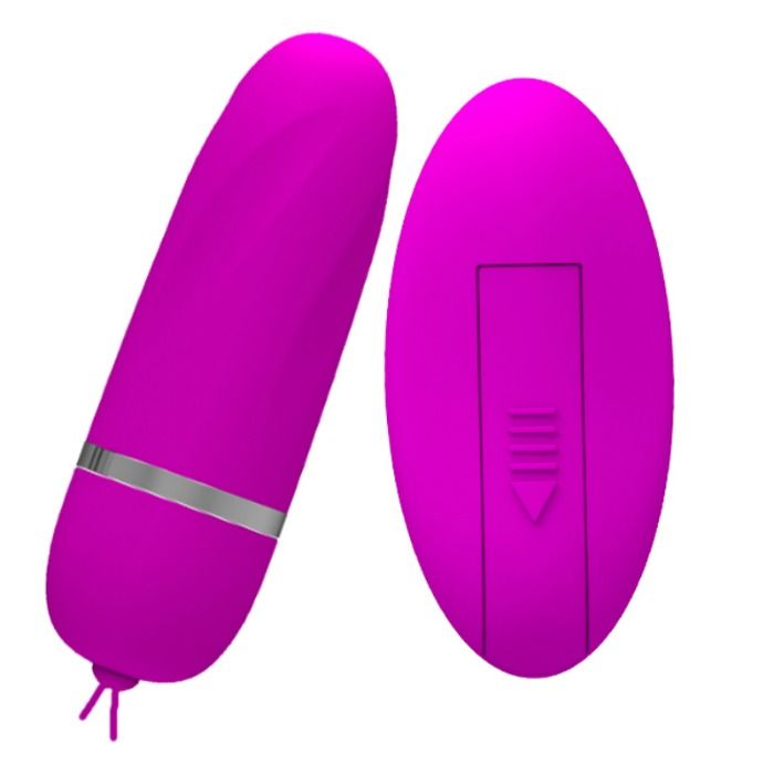 Pretty Love Debby, huevo vibrador lila con mando a distancia, en dos vistas