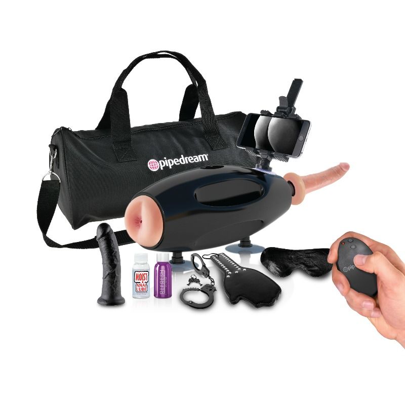 Máquina de sexo portátil Fetish Fantasy Extreme con bolsa y mando a distancia.