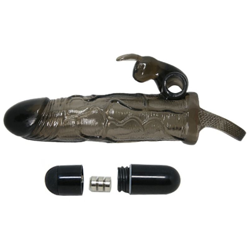 BAILE Brave Man funda realística negra, vista lateral con detalle rabbit y conectores sueltos.
