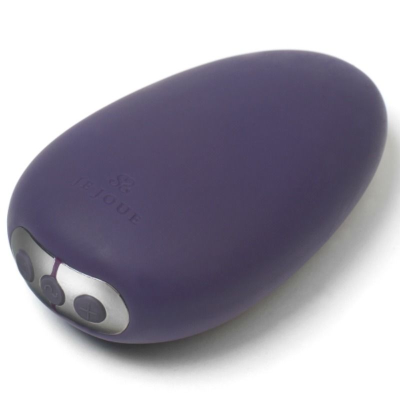 Detalle del masajeador clítoris Je Joue Mimi Soft morado con botones visibles.