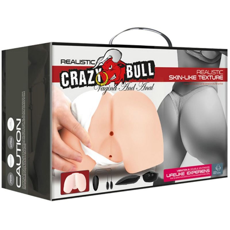 Caja del producto Crazy Bull Position 4 con ilustración frontal del busto realista