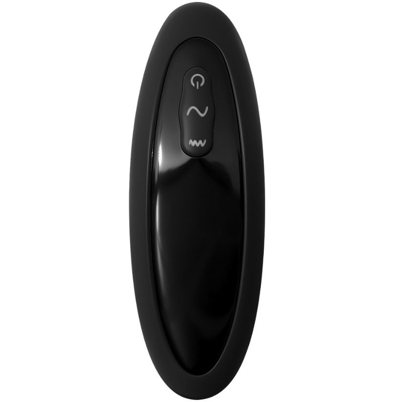 ANAL FANTASY ELITE COLLECTION P-Motion negro, vista frontal con botones de control visibles.