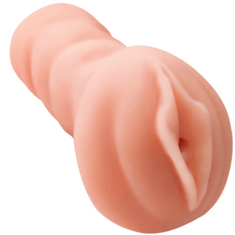 Crazy Bull Leila masturbador vaginal color carne, vista frontal con abertura texturizada.