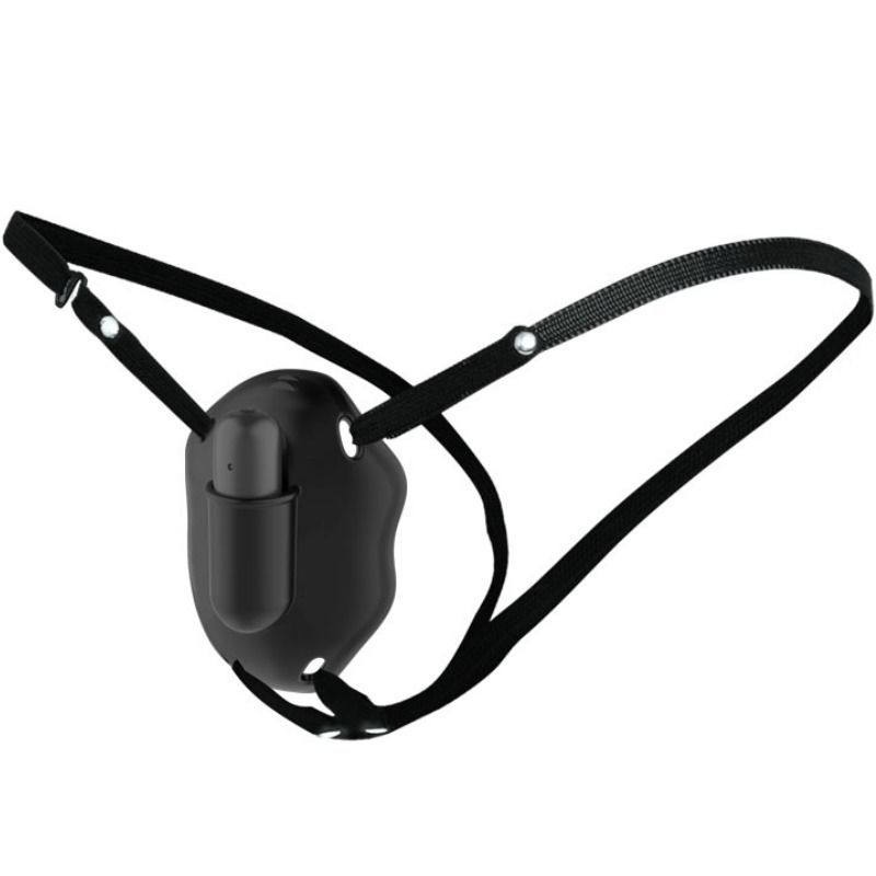 Arnés strap-on negro Pretty Love Carter con bala vibradora.