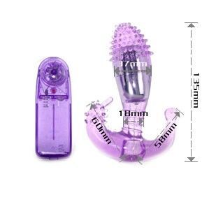 BAILE Ripple, guía de medidas con el estimulador morado y dos vistas