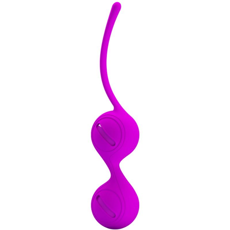 Bolas de Kegel Pretty Love Orgasmic Tighten Up I en lila, vista frontal.