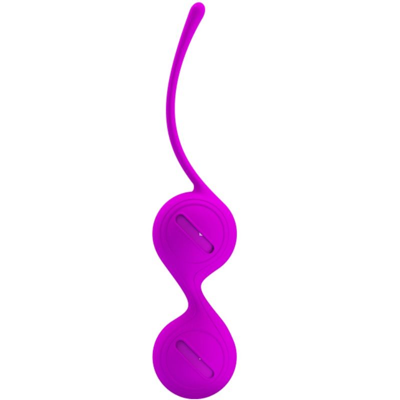 Bolas de Kegel Pretty Love Orgasmic Tighten Up I en lila, vista frontal.