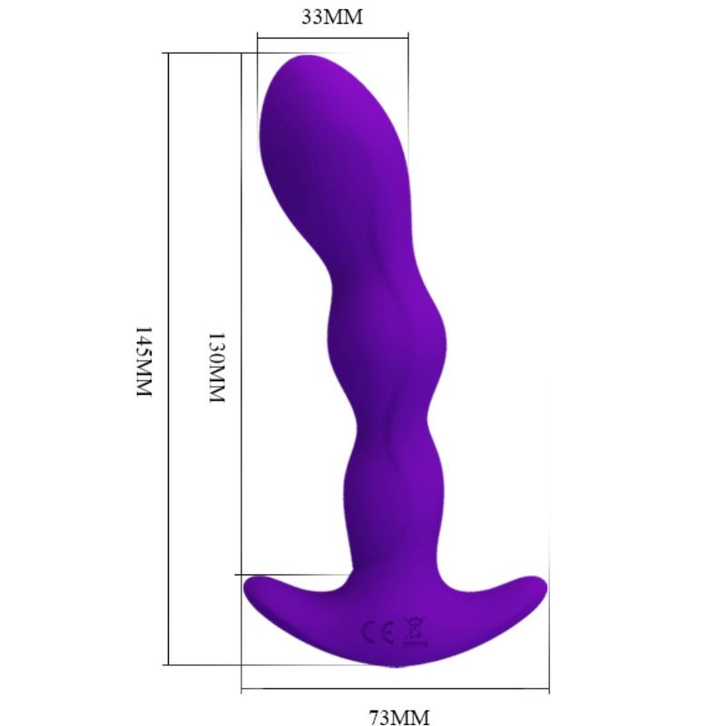 Pretty Love Prostate Massager — Masajeador prostático anal, 12 modos de vibración (lila) - Imagen 5