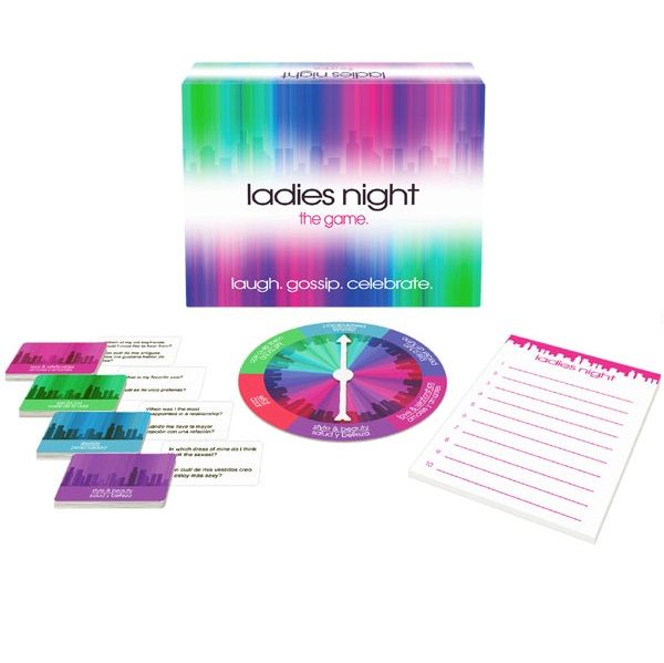 KHEPER GAMES Ladies Night con caja, cartas, ruleta y bloc de notas.